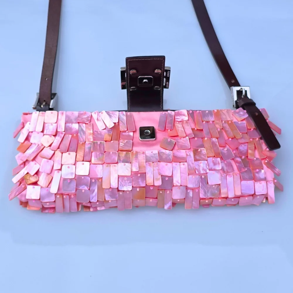 Fendi Pink and Brown Shoulder Bag - Picture 10 of 16
